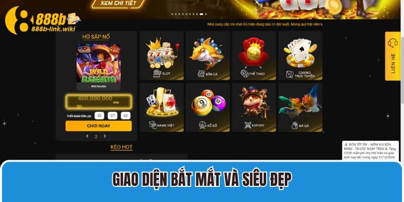 Giao diện bắt mắt và siêu đẹp