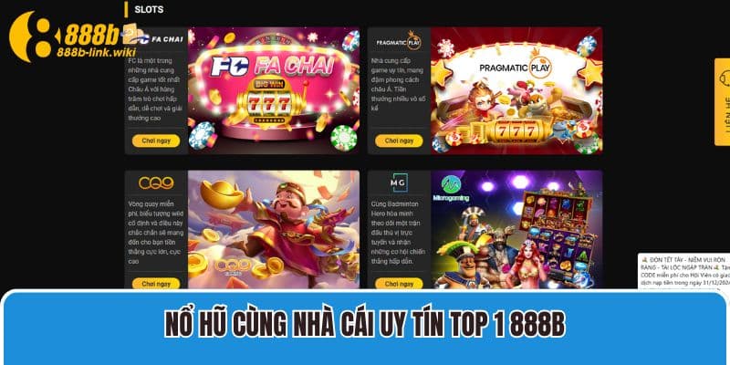 Nổ Hũ cùng nhà cái uy tín top 1 888B
